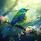 Chlorophonia exotic tropic green song bird form Wildlife from South