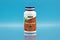 Chlorophyll capsules in the jar. dietary supplement editorial photo