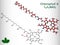 Chlorophyll A, chlorophyll molecule. It is photosynthetic pigment used in oxygenic photosynthesis. Structural chemical formula and