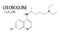 CHLOROQUINE illustration of molecular structure and chemical formula