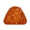 Choco truffle icon, cartoon style