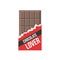 Chocolate bar icon and badge chocolate lover