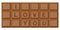 Chocolate bar for valentine