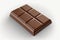 Chocolate bar in white background, Generative AI