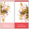 Chocolate bars package designs with beautiful bouquets of flowers on white background. Greeting or invitation card template