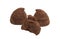 chocolate belgian truffle isolated