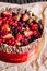 Chocolate berries cake