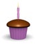 Chocolate Birthday Cupcake