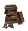 Chocolate blocks stack and broken parts
