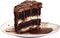 Chocolate brownie cake. Close-up image of Chocolate brownie cake.