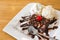 Chocolate brownie icecream