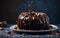 Chocolate bundt cake delicious advertising photography