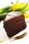 Chocolate cake slice