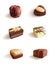 Chocolate Candies. Vector Realistic Illustration. Isolated On White