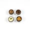 Chocolate candies on a white background, isolate.