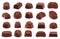 Chocolate candy isolated