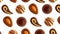 Chocolate candy isolated praline  dessert cacao   delicious sweets on white background confectionery