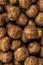 Chocolate cereal macro photo. background or textura