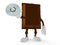 Chocolate character holding cd disc