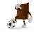Chocolate character with soccer ball