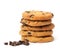 Chocolate chip cookie isolated