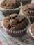 Chocolate Chip Muffins On A Cooling Rack