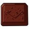 Chocolate clipart vector flat design on white background, dessert isolated
