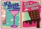 Chocolate and cocktail posters in vintage style