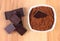 Chocolate and cocoa containing magnesium, healthy nutrition