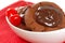 Chocolate cookies with maraschino cherries