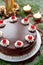 Chocolate and cream cherry birthday cake