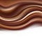 Chocolate creamy background with soft brown wavy ripples