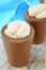 Chocolate Cups with Whipped Vanilla Cream - homemade dessert idea for kids