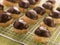 Chocolate dipped Profiteroles