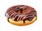 Chocolate donut or doughnut 3d rendering