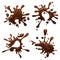 Chocolate drops and blots