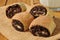 Chocolate filled pastry wraps