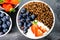 Chocolate Flavoured Breakfast Cereals With Fresh Fruit