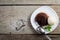 Chocolate fondant - lava cake with vanilla ice cream