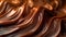 Chocolate fondue waves, abstract and delicious motion