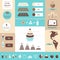 Chocolate And Food Production Infographics Design Elements