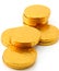 Chocolate gold coin stacks