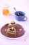 Chocolate Honey and Pecan Heart Cakes