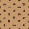 Chocolate icons seamless pattern eps10