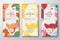 Chocolate Labels Set. Abstract Vector Packaging Design Layouts Collection. Modern Typography, Hand Drawn Pears, Melon