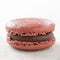 Chocolate macaron