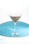 Chocolate Martini on Blue