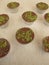 Chocolate matcha pralines