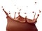 Chocolate milk splash drink beverage dairy drop