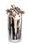 Chocolate milkshake with chocolate wafer bar